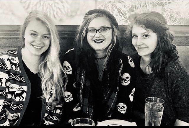 girls black and white